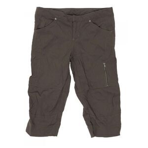 ATHLETA COMMUTER BROWN Bermuda CAPRI CROP PANTS sz 6